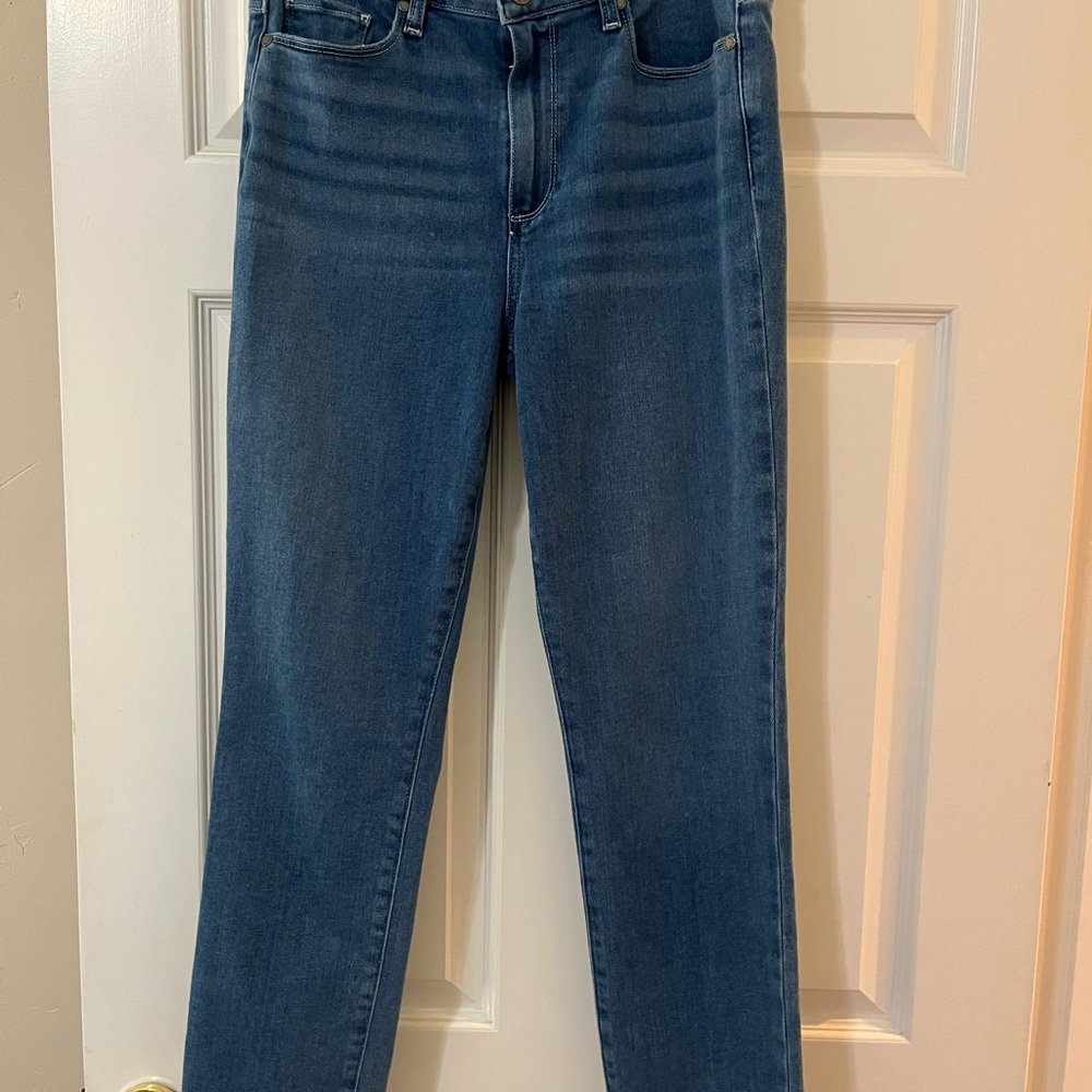 PAIGE High Rise Blue Jeans Classic Style